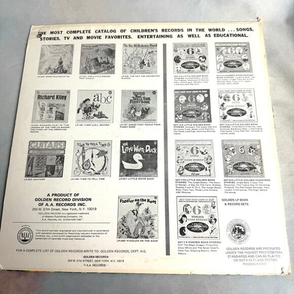 Wonderland Records Broadway Theater Music Introduction For Children Vinyl Record - Picture 3 of 6